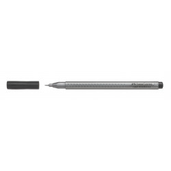 Flomāstertipa pildspalva Faber Castell Finepen Grip 0.4mm, melna