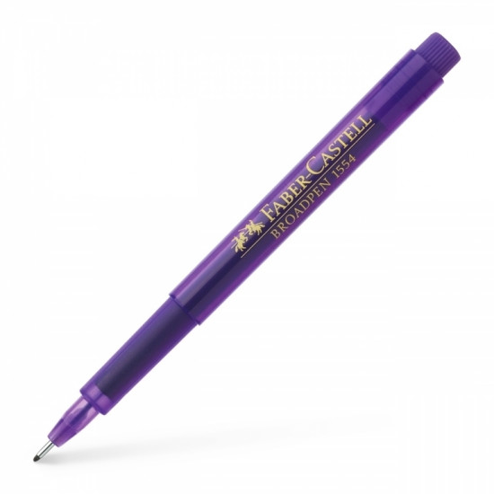 Tintes pildspalva Faber-Castell Broadpen 1554, 0.8mm, violeta