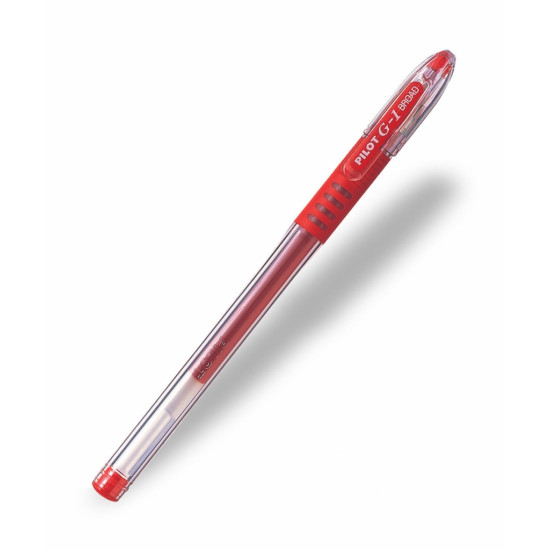 Gēla pildspalva Pilot G1 Grip, 0.5mm, sarkana