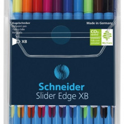 Lodīšu pildspalva Schneider Slider Edge XB 10gab, asorti