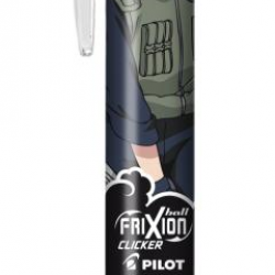 Gēla pildspalva  Pilot Frixion Clicker Naruto 0.7mm, izdzēšama, automātiska, melna