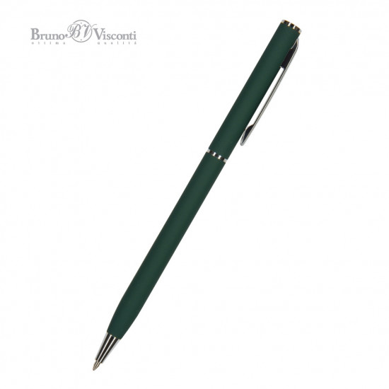 Ручка шариковая BrunoVisconti PALERMO, зеленая, Soft Touch