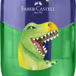 Pliiatsiteritaja Faber-Castell 2 avaga kustukummiga Dino