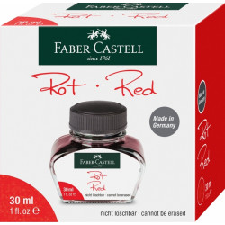 *Tinte Faber-Castell 30ml, sarkana