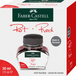 *Tinte Faber-Castell 30ml, sarkana