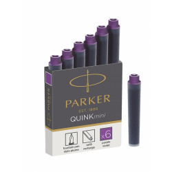 *Tintes kapsulas Parker Quink Mini, 6gab/iep, violetas