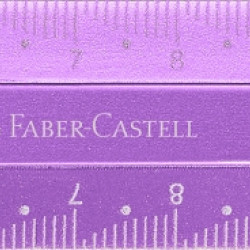 Lineāls Faber-Castell Sparkle, 15cm, plastmasas, asorti