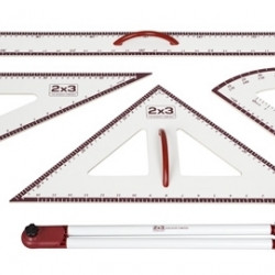 Lineālu komplekts 2x3 AS140, magnētiskām tāfelēm, 5gab/iep