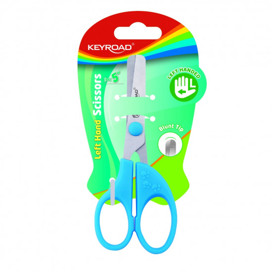 Kids left-hand scissors, 13cm, 1pc/card