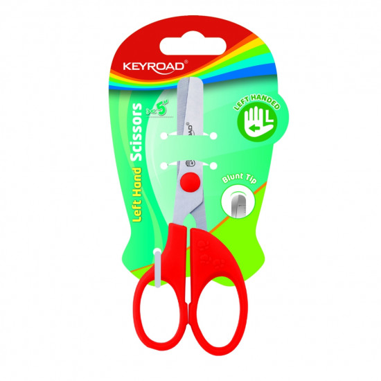 Kids left-hand scissors, 13cm, 1pc/card