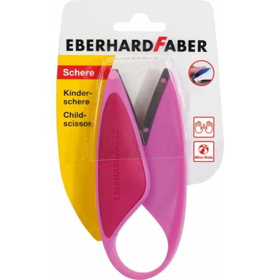 Детские ножницы EberhardFaber Мини Kids Розовые для дошкольников