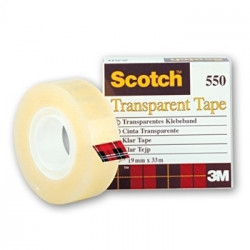 *Līmlente 3M Scotch 550, 12mmx33m, caurspīdīga