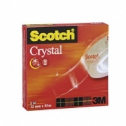 *Līmlente 3M Scotch 600 Crystal 12mmx33m, caurspīdīga