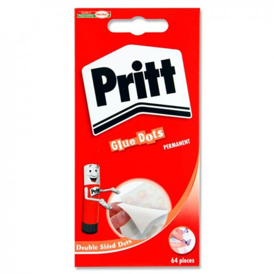 *Līmes punkti Pritt permanenti, 64gab/iep., caurpīdīgi