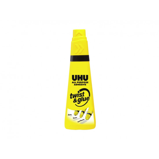 Universāla līme UHU twist&glue PVA, permanenta, 90ml