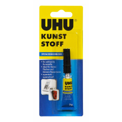 Клей UHU  Plastic Super Glue Clear  быстросохнущий