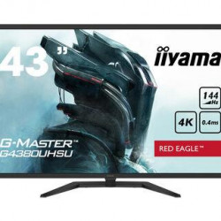 LCD Monitor|IIYAMA|43"|Gaming/4K|Panel VA|3840x2160|16:9|144Hz|Matte|0.4 ms|Speakers|Tilt|Colour Black|G4380UHSU-B1