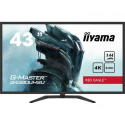 LCD Monitor|IIYAMA|43"|Gaming/4K|Panel VA|3840x2160|16:9|144Hz|Matte|0.4 ms|Speakers|Tilt|Colour Black|G4380UHSU-B1