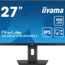 LCD Monitor|IIYAMA|27"|Business|Panel IPS|1920x1080|16:9|100Hz|Matte|1 ms|Speakers|Swivel|Pivot|Height adjustable|Tilt|Colour Black|XUB2793HSU-B6