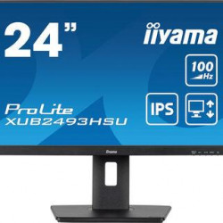 LCD Monitor|IIYAMA|23.8"|Business|Panel IPS|1920x1080|16:9|100Hz|Matte|1 ms|Speakers|Swivel|Pivot|Height adjustable|Tilt|XUB2493HSU-B6