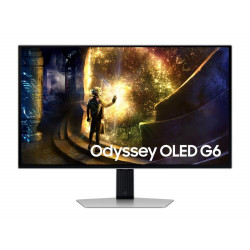 Monitor|SAMSUNG|LS27DG610SUXEN|27"|Gaming|Panel OLED|2560x1440|16:9|240Hz|Matte|0.03 ms|Swivel|Pivot|Height adjustable|Tilt|Colour Silver|LS27DG610SUXEN