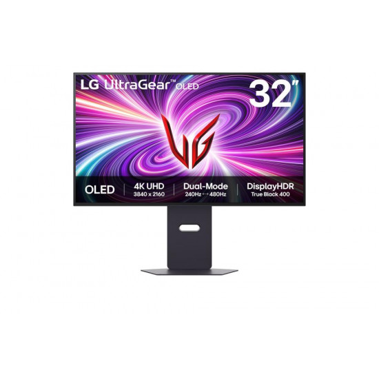 Monitor|LG|32GS95UV-B|32"|Gaming/4K|Panel OLED|3840x2160|16:9|240 Hz|Matte|0.03 ms|Speakers|Swivel|Pivot|Height adjustable|Tilt|32GS95UV-B