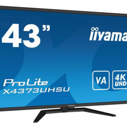 LCD Monitor|IIYAMA|43"|4K|Panel VA|3840x2160|16:9|60Hz|Matte|3 ms|Speakers|Tilt|Colour Black|X4373UHSU-B1