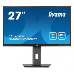 LCD Monitor|IIYAMA|27"|Business|Panel IPS|2560x1440|16:9|100Hz|Matte|1 ms|Speakers|Swivel|Pivot|Height adjustable|Tilt|Colour Black|XUB2797QSN-B1