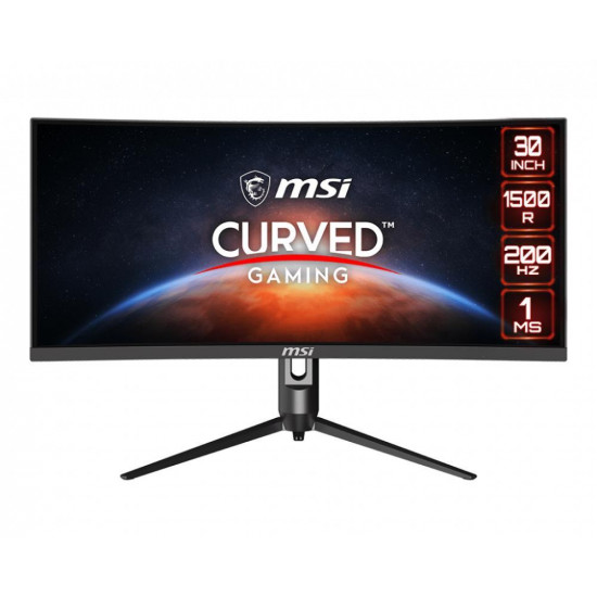 LCD Monitor|MSI|Optix MAG301CR2|29.5"|Gaming/Curved/21 : 9|Panel VA|2560x1080|21:9|200Hz|Matte|1 ms|Swivel|Pivot|Height adjustable|Tilt|Colour Black|OPTIXMAG301CR2