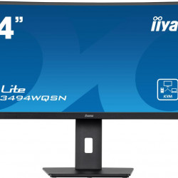 LCD Monitor|IIYAMA|XCB3494WQSN-B5|34"|Curved/21 : 9|Panel VA|3440x1440|21:9|Matte|0.4 ms|Speakers|Swivel|Height adjustable|Tilt|Colour Black|XCB3494WQSN-B5