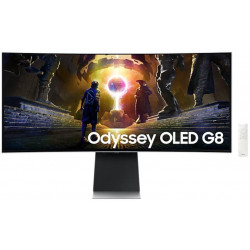 Monitor|SAMSUNG|34"|Gaming/Smart/Curved/21 : 9|Panel OLED|3440x1440|21:9|175Hz|0.03 ms|Speakers|Swivel|Height adjustable|Tilt|LS34DG850SUXDU